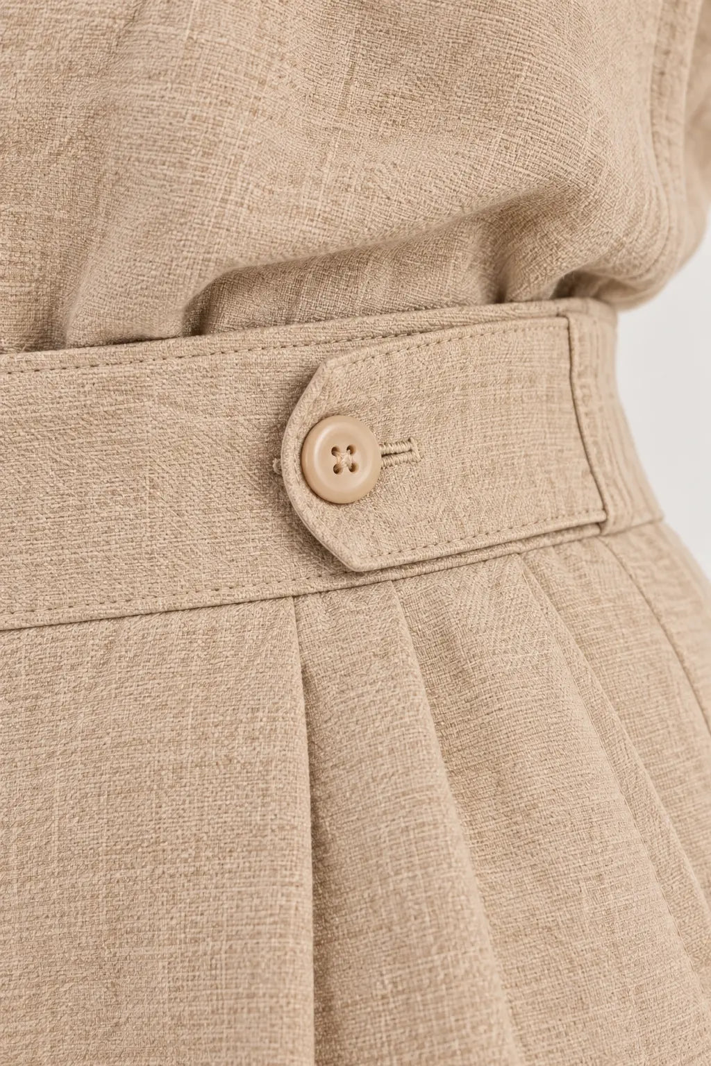 Conjunto de Blusa sem Mangas e Calça com Cintura Estruturada
